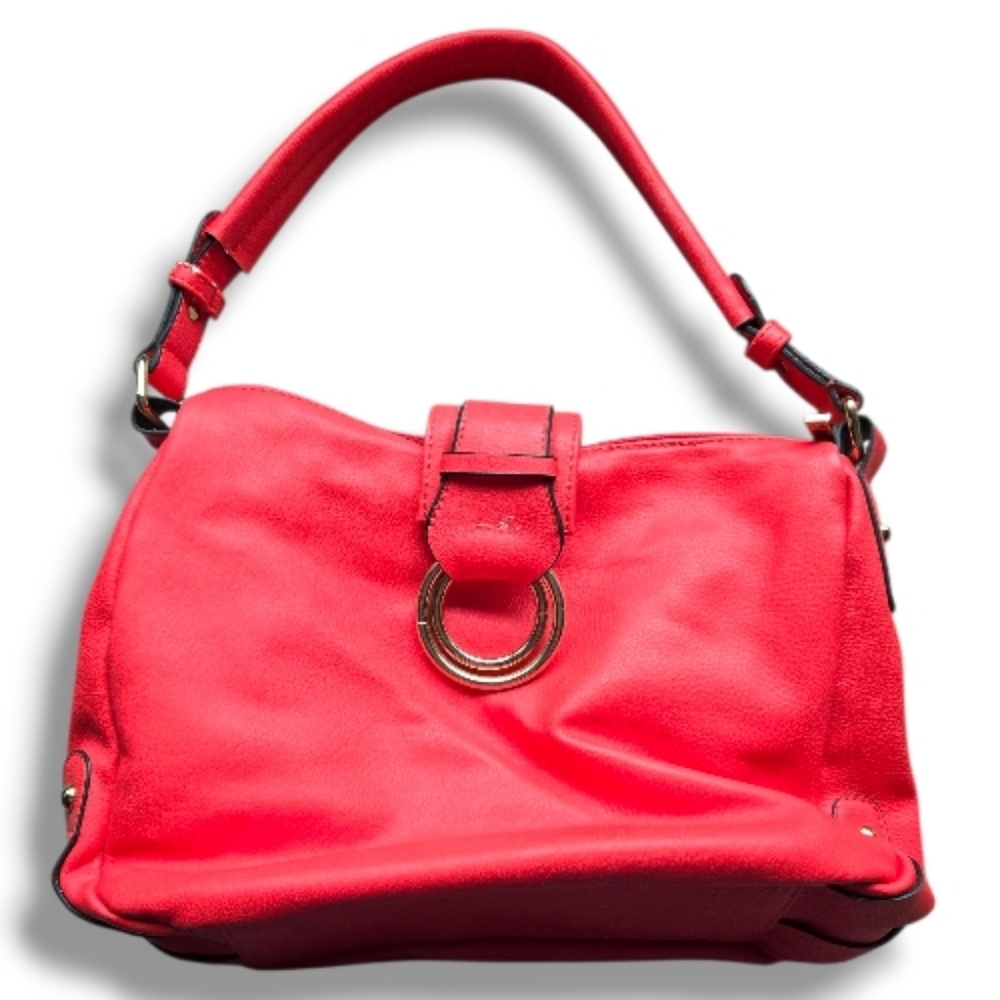B.lush Red Faux-Leather Shoulder Bag Purse